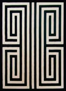 Striped pattern rug from Artisan's Contemporary Rugs range
