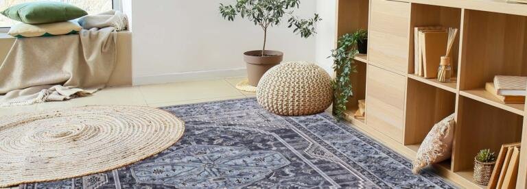 Luxury handmade rugs Perth in living room with modern décor